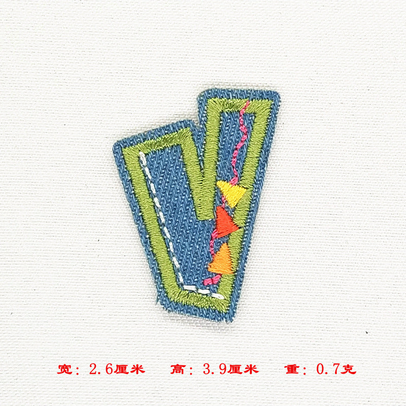 Wholesale Alphabet patch cartoon children patch